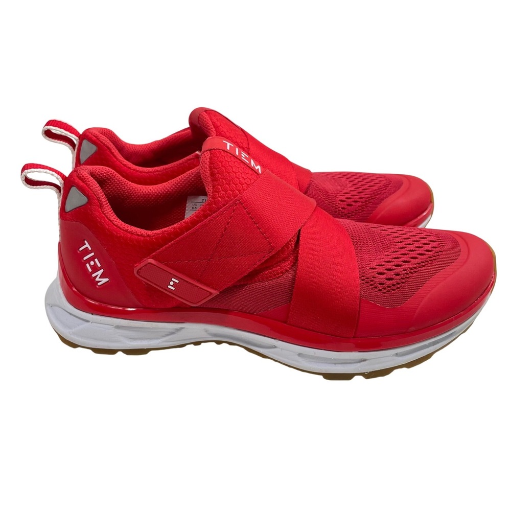 TIEM Slipstream Cycling Shoes Bright Solar Red Women's Size 6.5 100047W